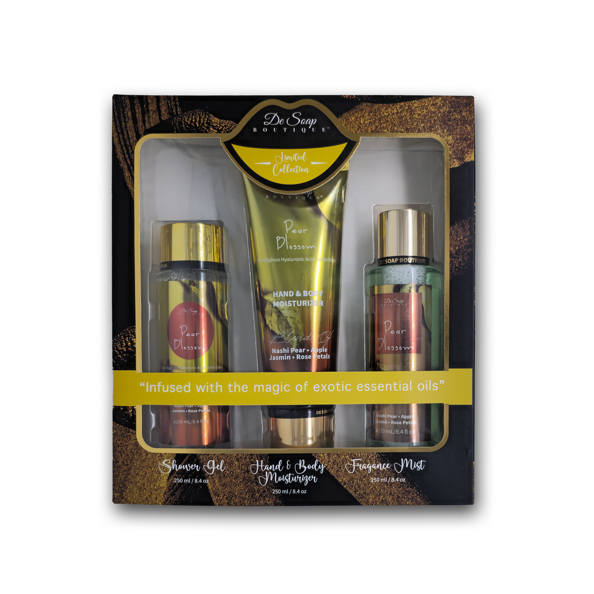 Set de 3 pzs. Pera y manzana De Soap Boutique MX