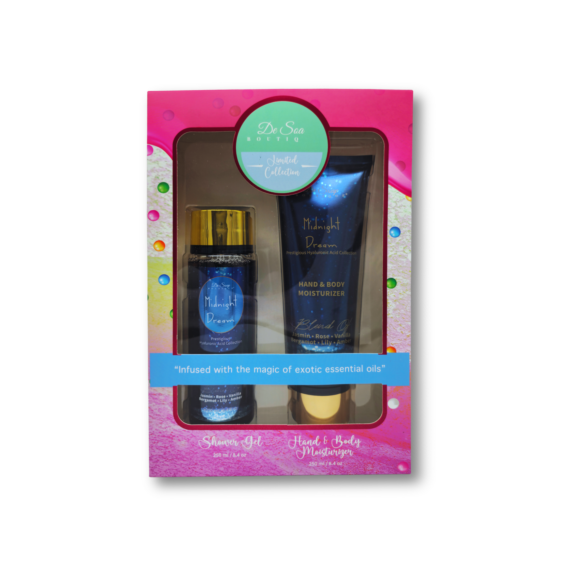 Set de 2 pzs. Jazmín, rosa y bergamota De Soap Boutique MX