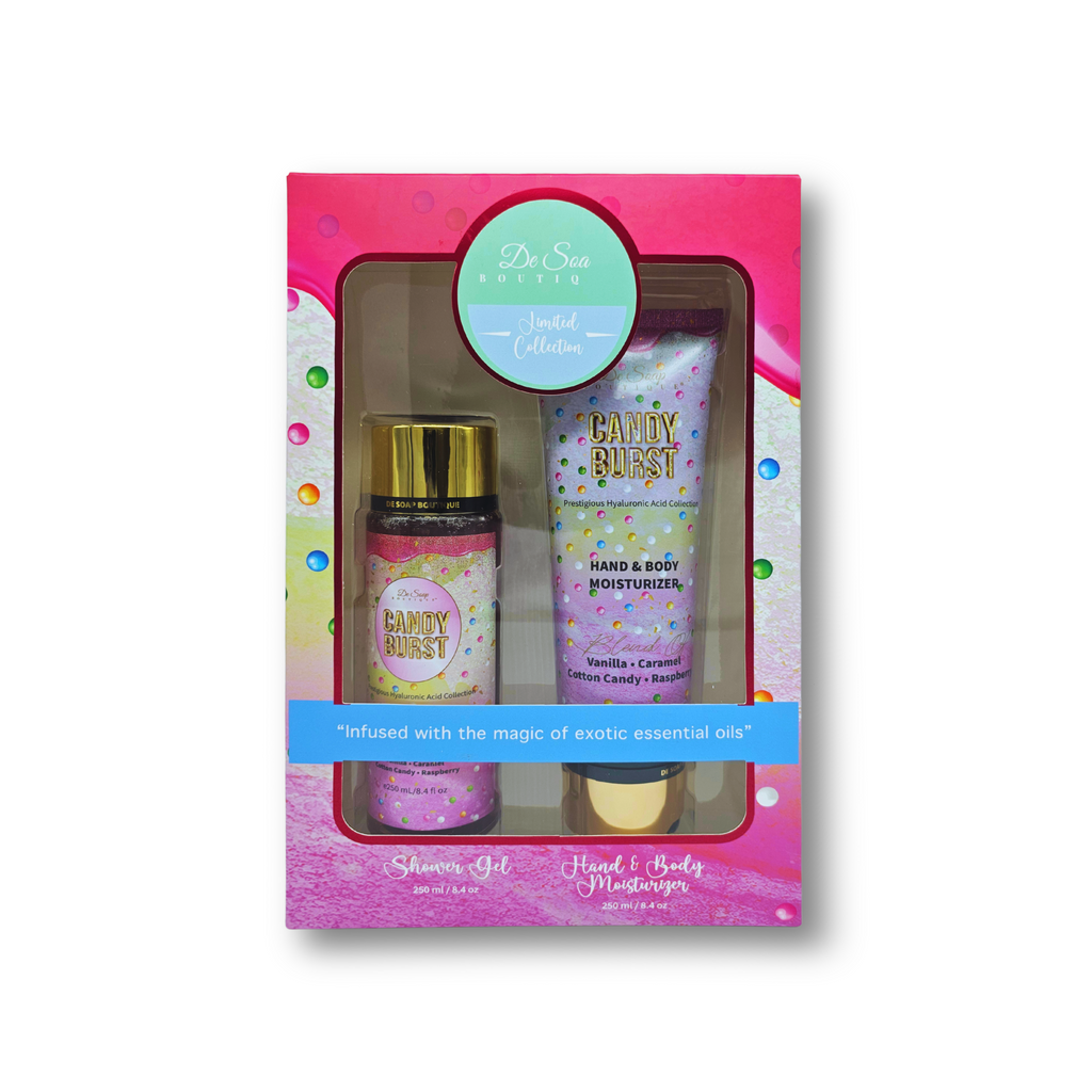 Set de 2 pzs. Caramelo y algodón de azúcar De Soap Boutique MX