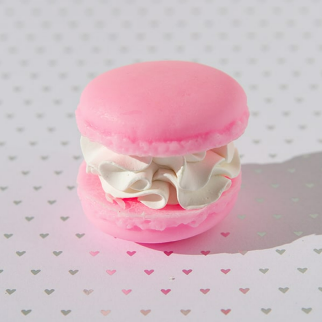 Barra de jabón de macarrones con champán rosa De Soap Boutique MX