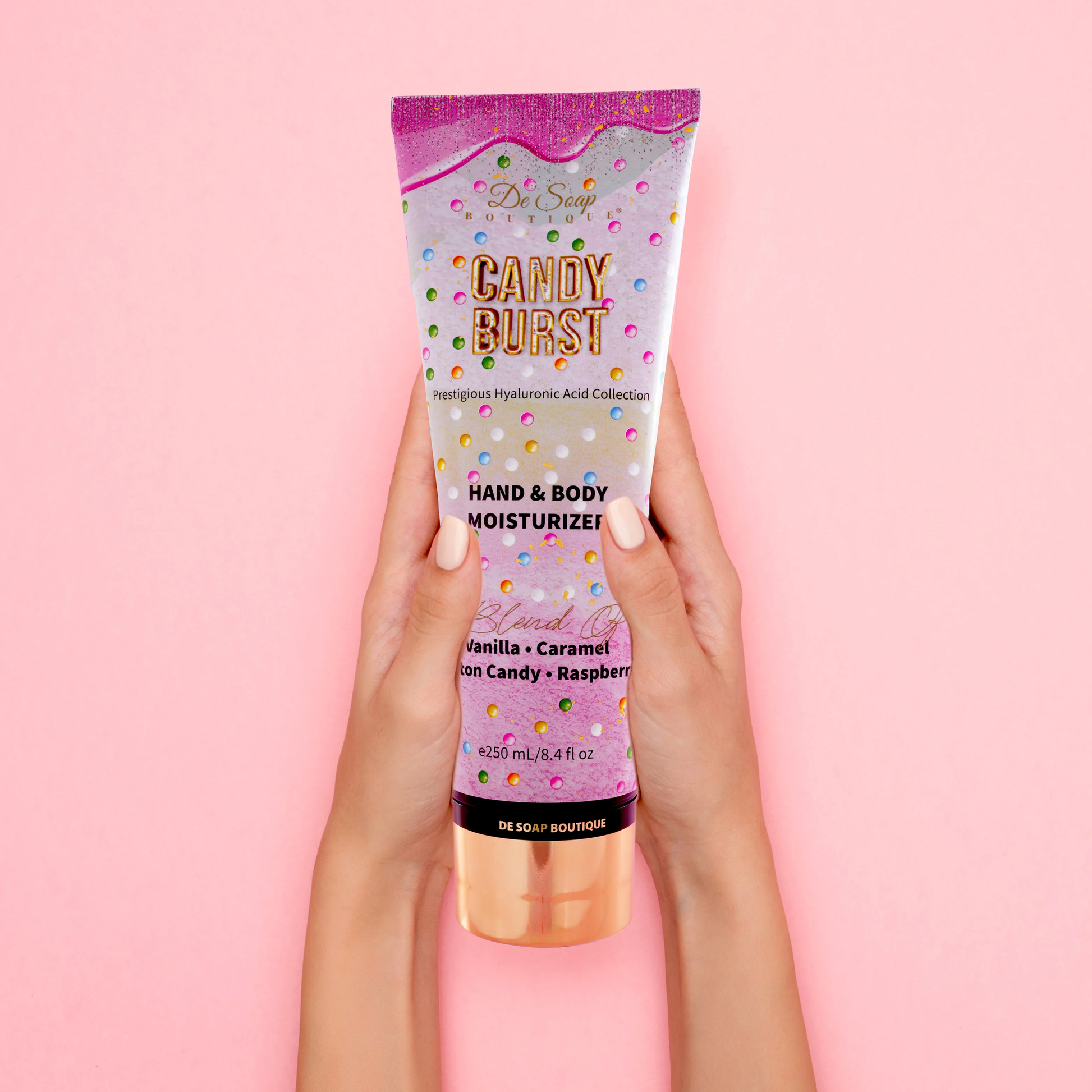 Crema corporal Caramelo y algodón de azúcar De Soap Boutique MX