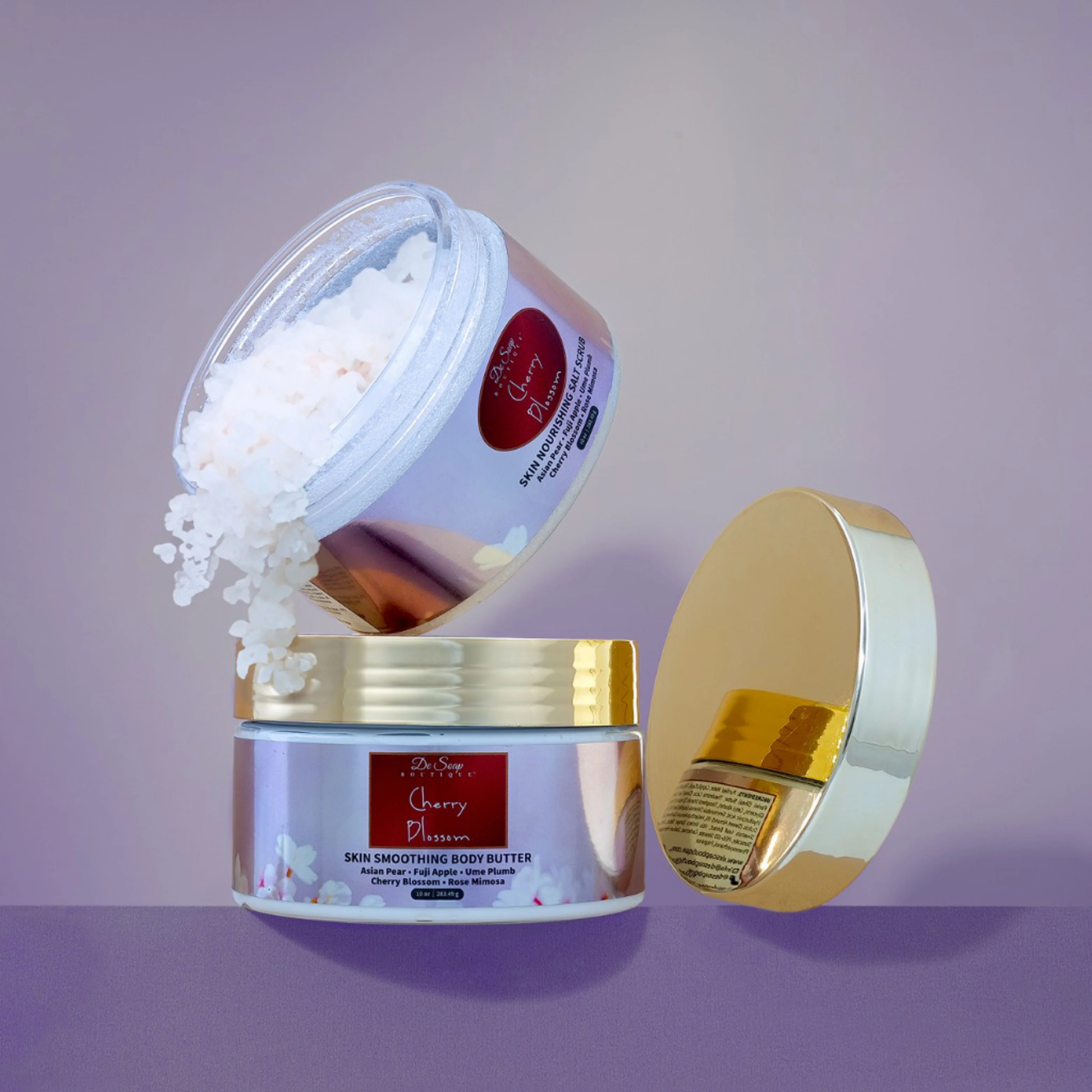 Sal exfoliante Cereza y pera De Soap Boutique MX