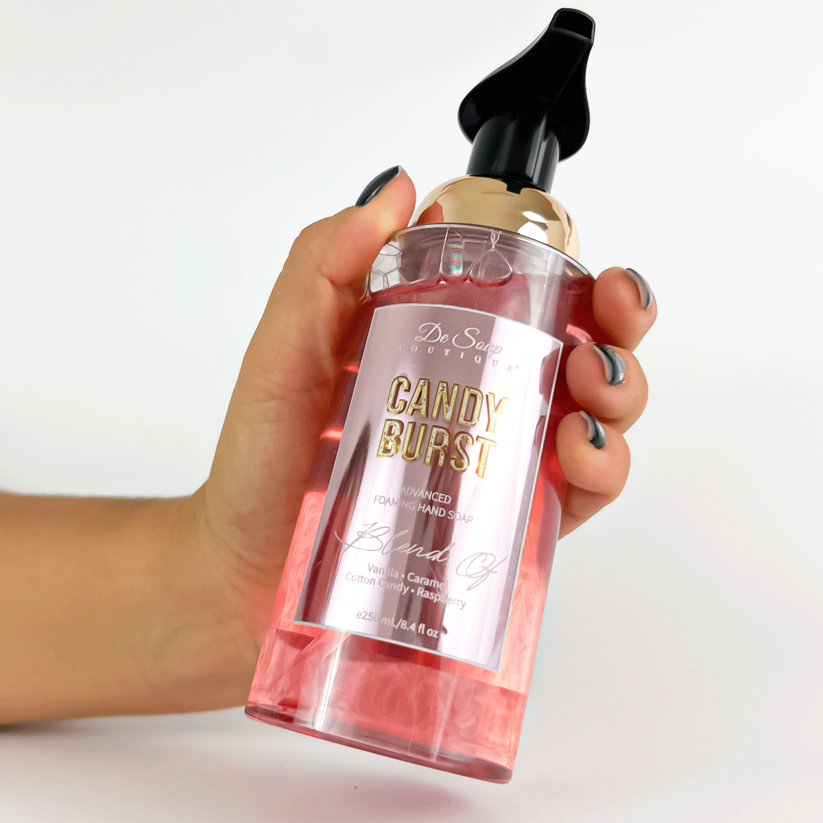 Jabón para manos en espuma Caramelo y algodón de azúcar De Soap Boutique MX