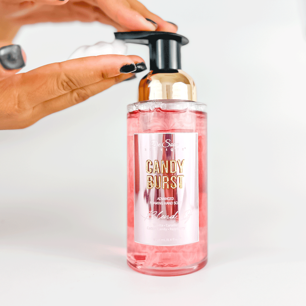 Jabón para manos en espuma Caramelo y algodón de azúcar De Soap Boutique MX