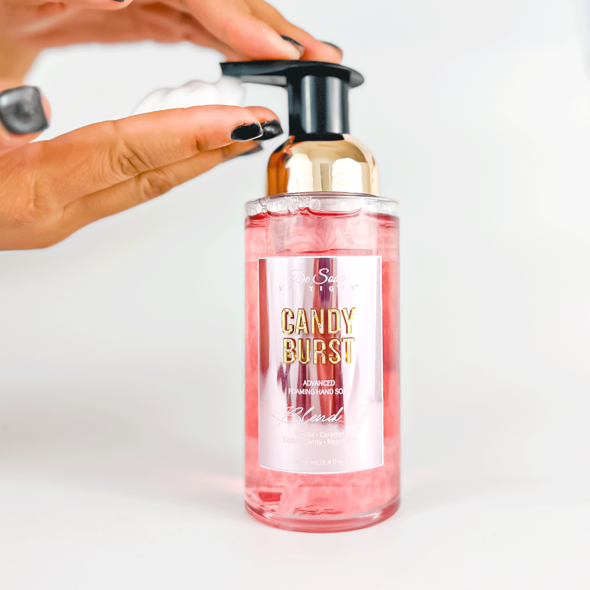 Jabón para manos en espuma Caramelo y algodón de azúcar De Soap Boutique MX