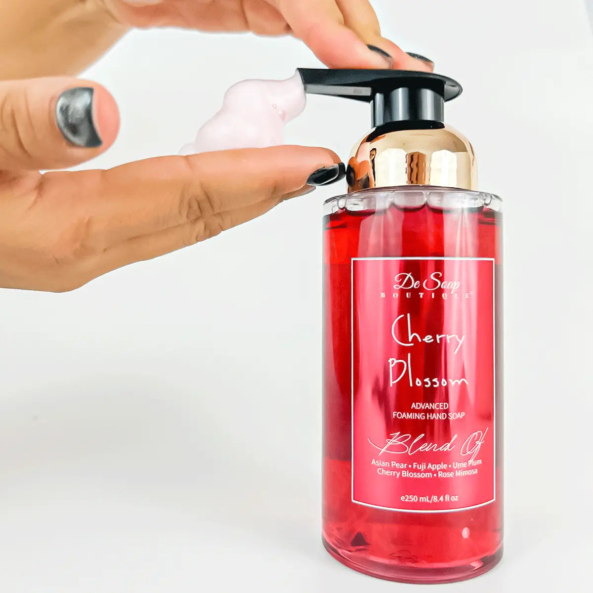 Jabón para manos en espuma Cereza y pera De Soap Boutique MX