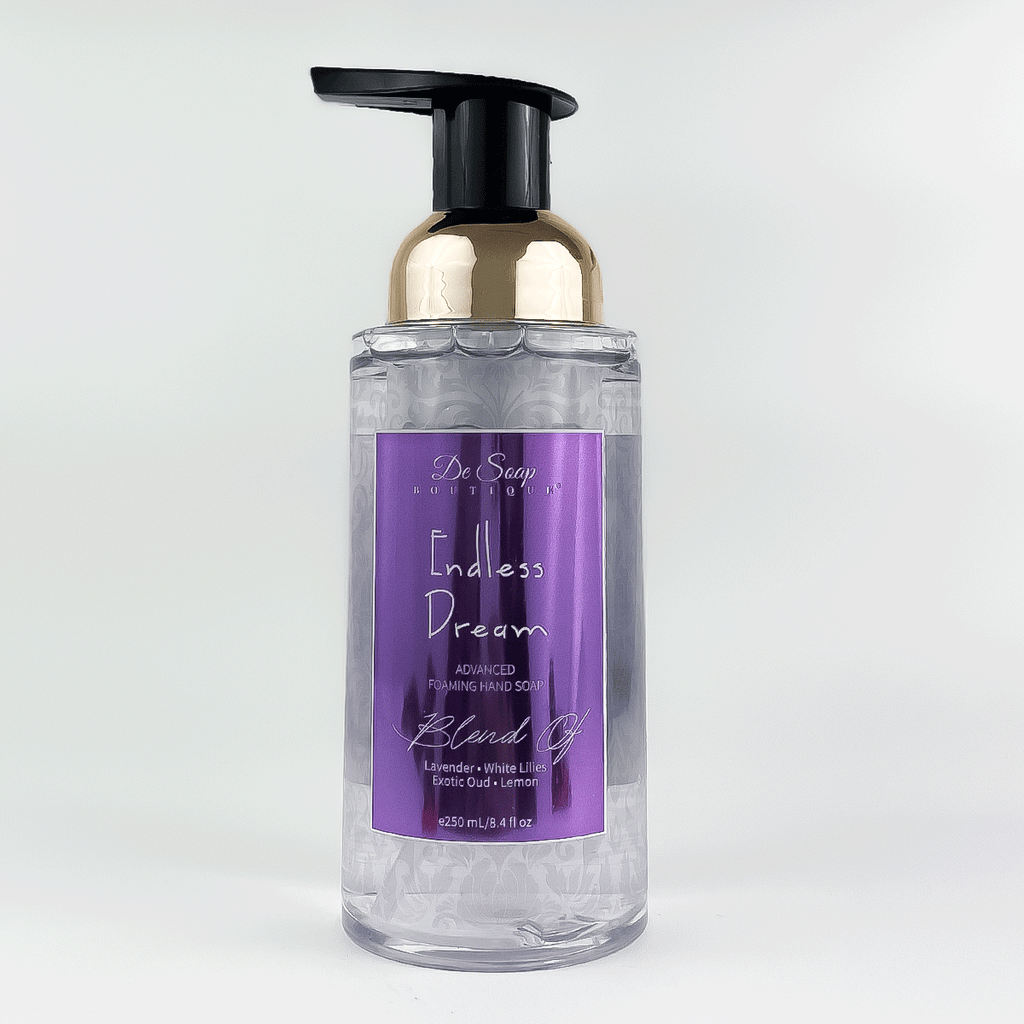 Jabón para manos en espuma Lavanda y lirios blancos De Soap Boutique MX