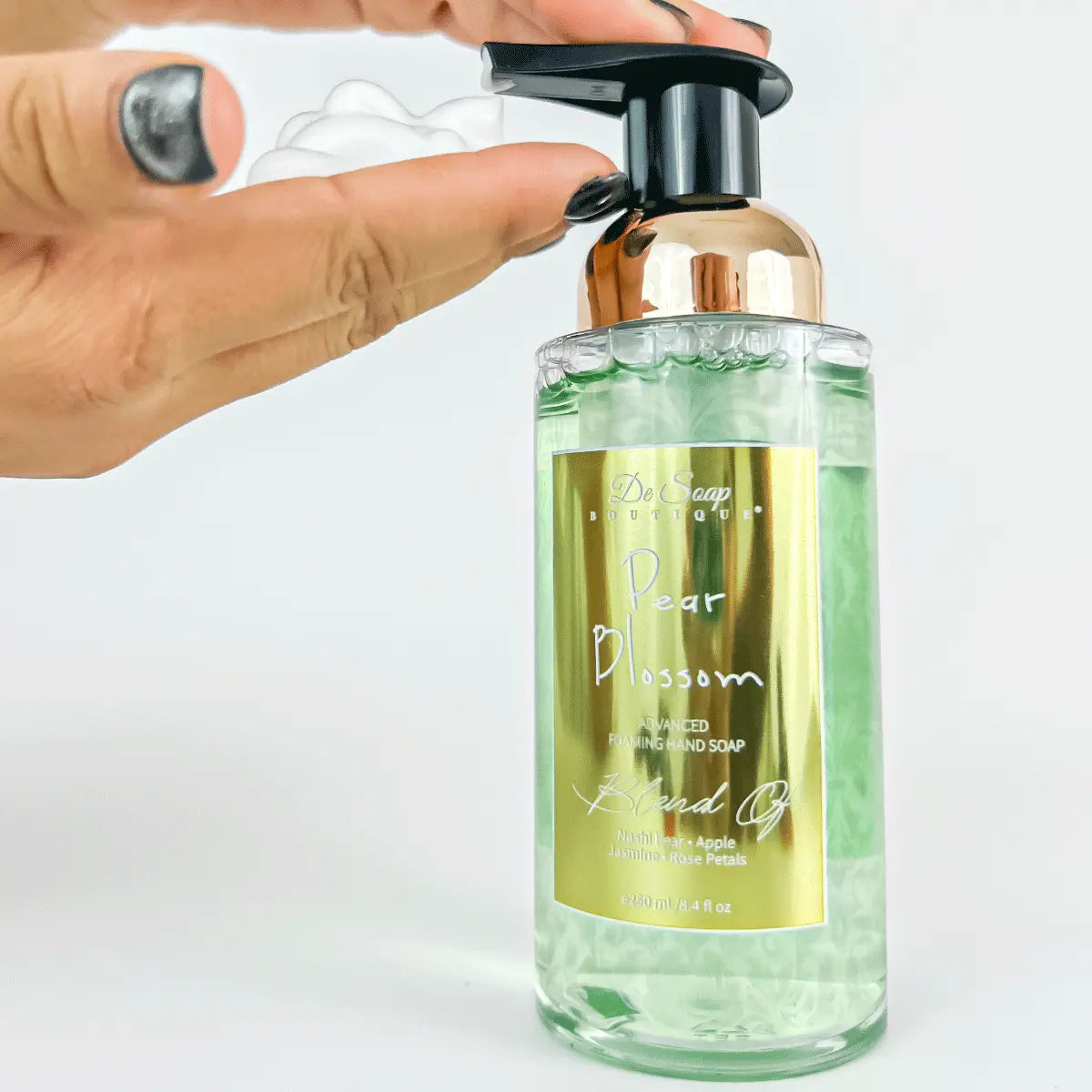 Jabón para manos en espuma Pera y manzana De Soap Boutique MX
