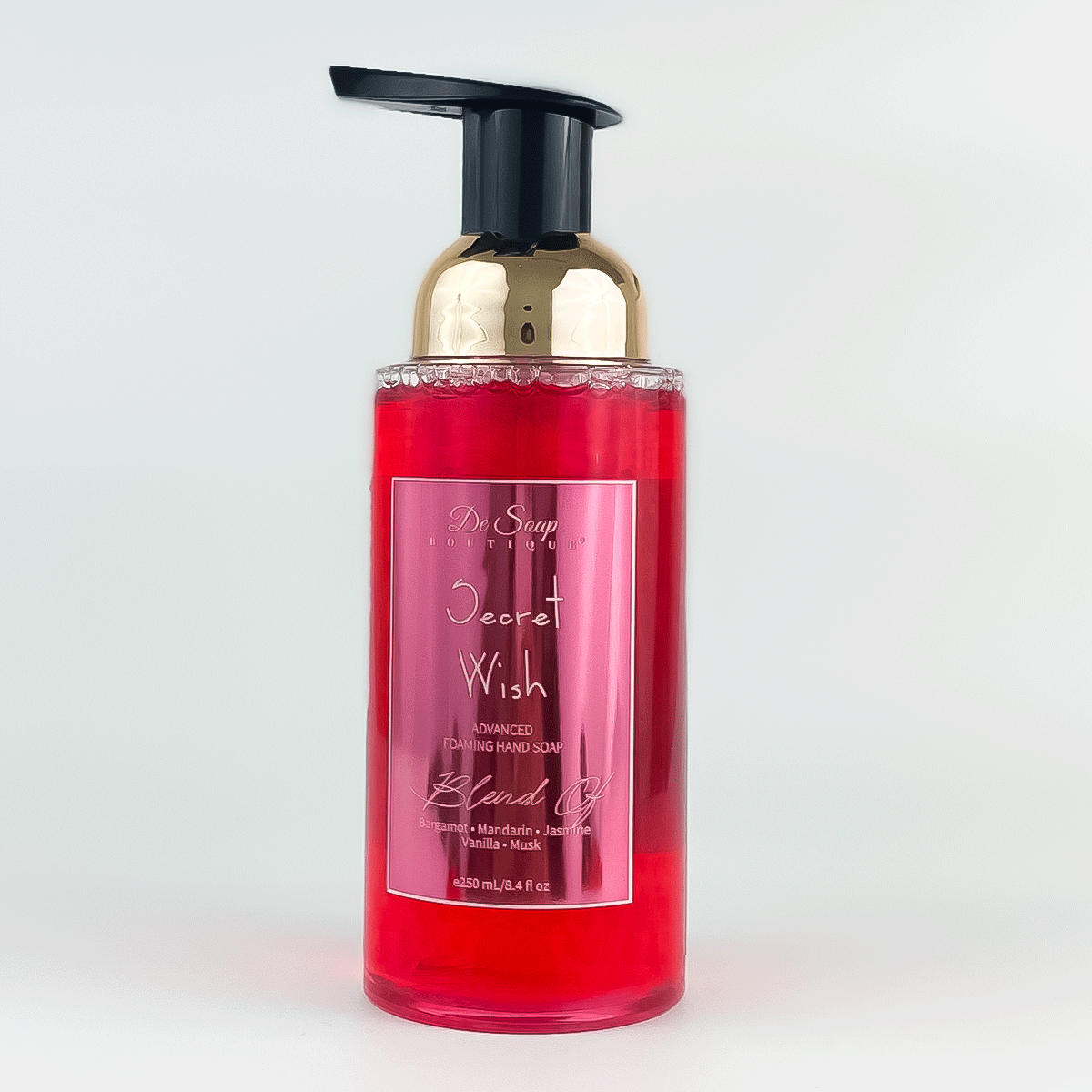 Jabón para manos en espuma Bergamota y Mandarina De Soap Boutique MX