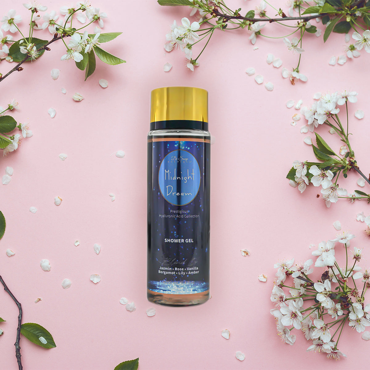 Gel de ducha suave Jazmín, rosa y bergamota De Soap Boutique MX