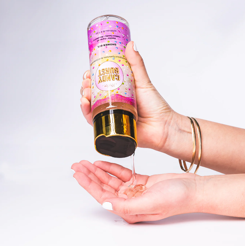 Gel de ducha suave Caramelo y algodón de azúcar De Soap Boutique MX