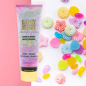 Crema corporal Caramelo y algodón de azúcar De Soap Boutique MX