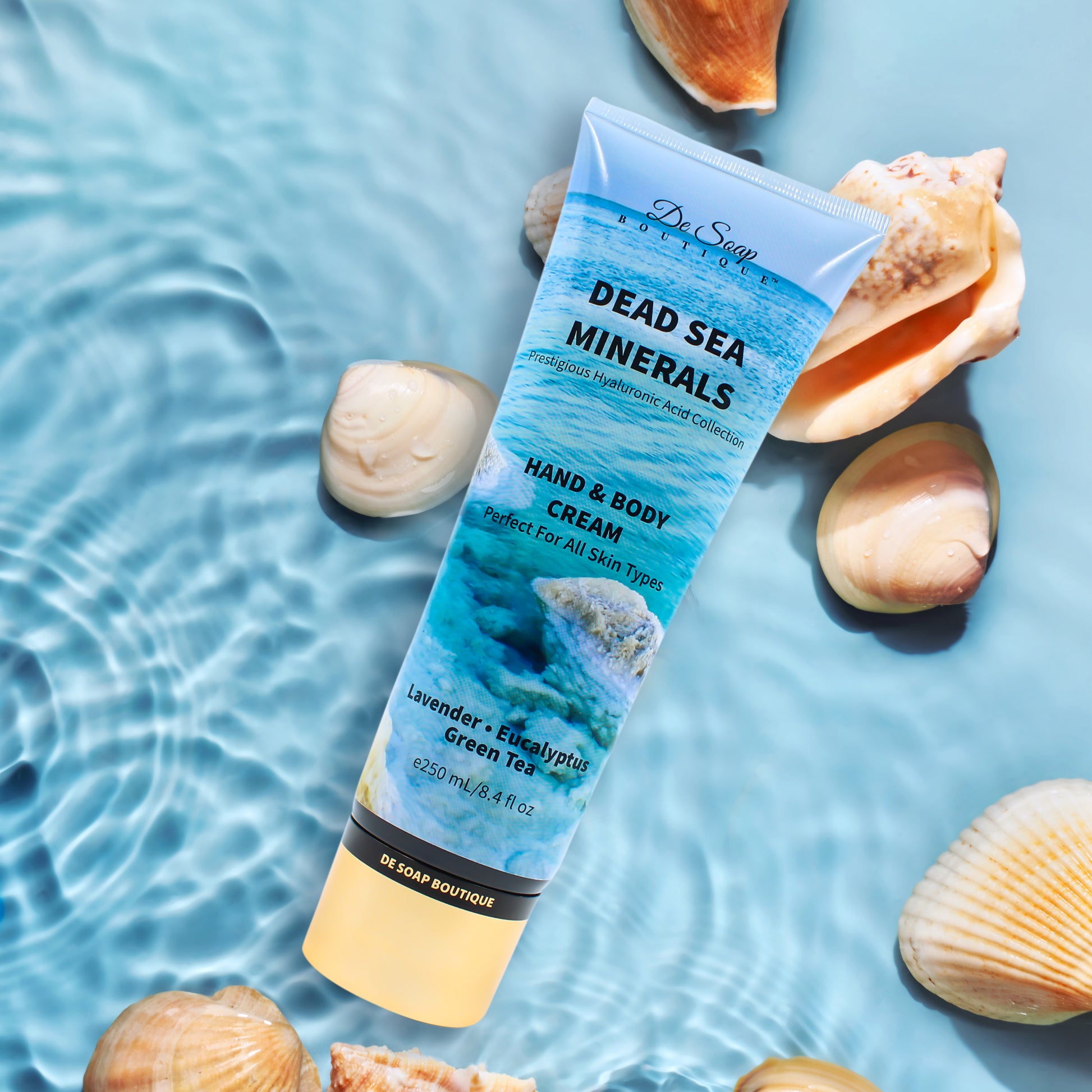 Crema corporal Aceite de lavanda con Té verde de eucalipto De Soap Boutique MX