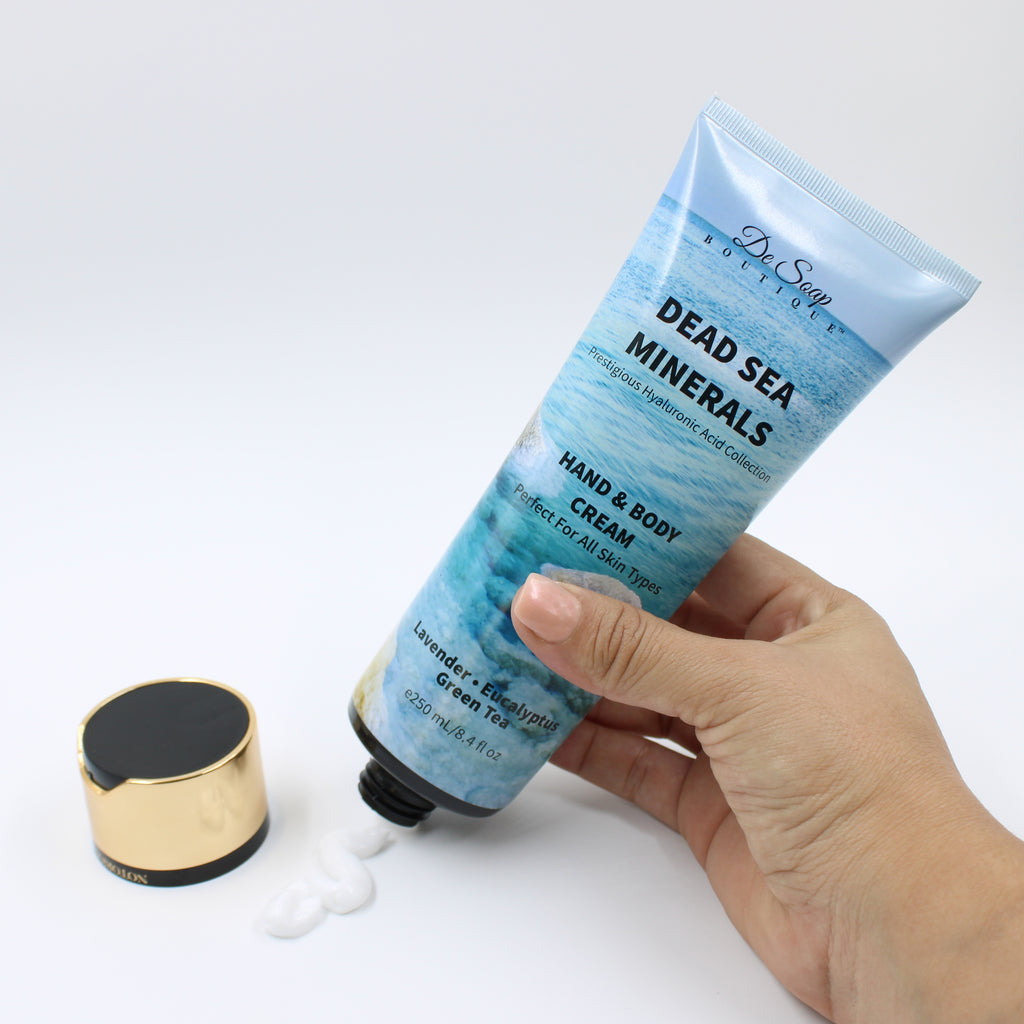 Crema corporal Aceite de lavanda con Té verde de eucalipto De Soap Boutique MX