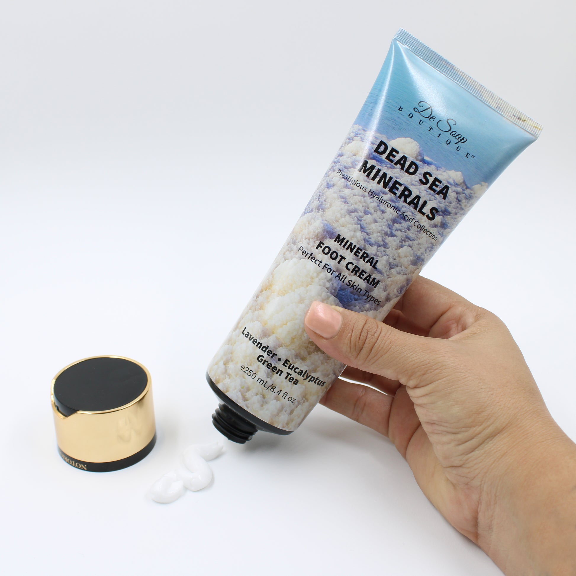 Crema para pies Aceite de lavanda con Té verde de eucalipto De Soap Boutique MX