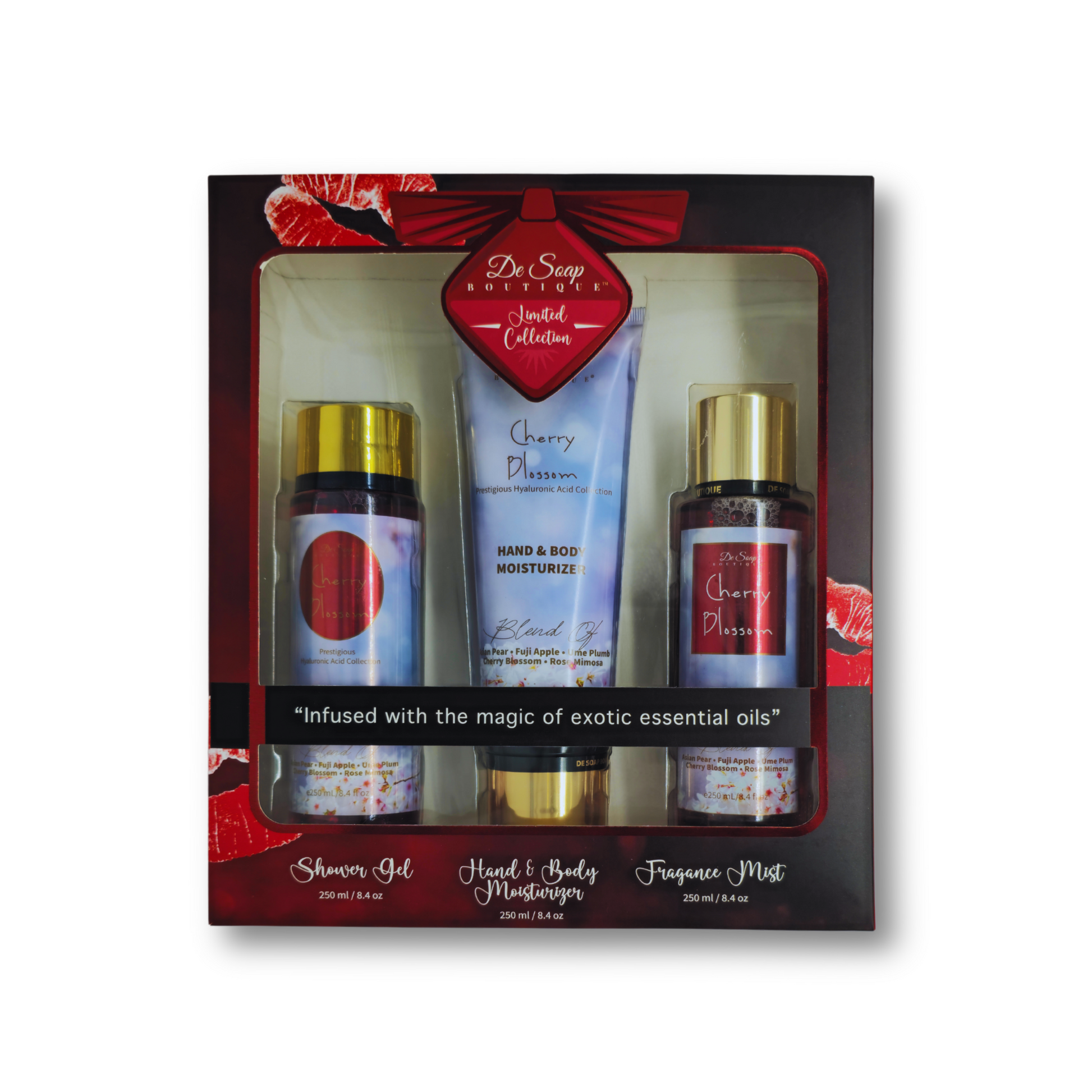 Set de 3 pzs. Cereza y pera De Soap Boutique MX