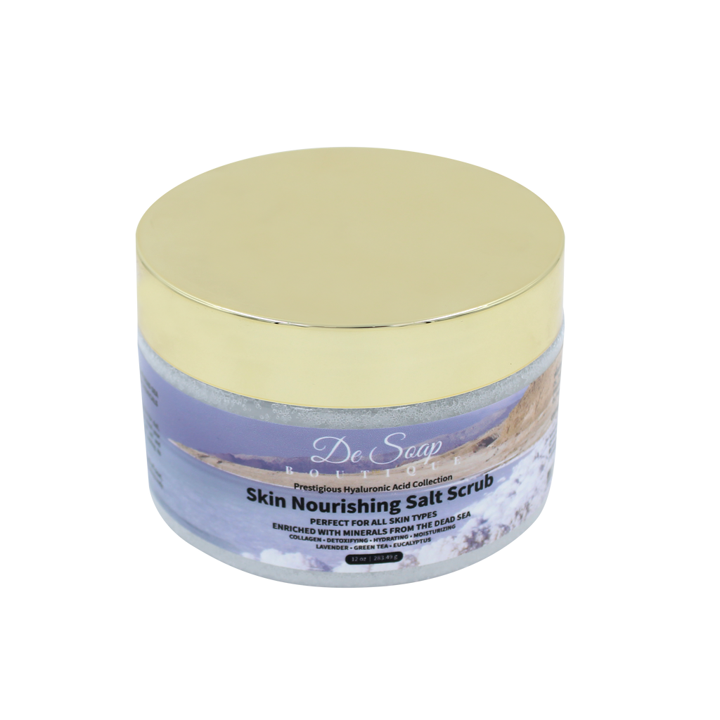 Dead Sea Minerals - Exfoliante de sal nutritivo para la piel